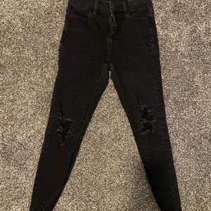 Black Ripped American Eagle Jeans